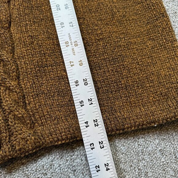 Handmade Brown Button Cable Knit Cardigan Sweater Est Womens Medium / Large - Picture 3 of 8
